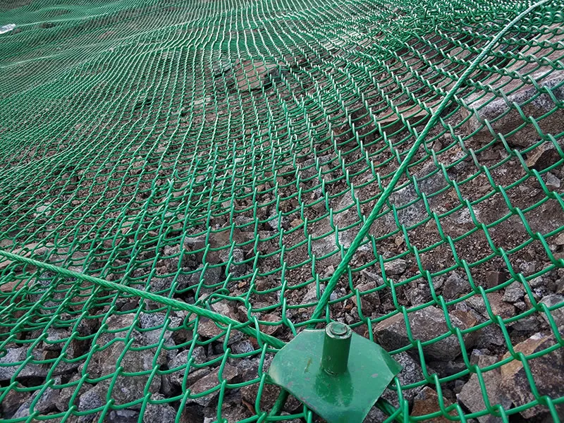 Fixed Type Active Slope Protection Net With Anchor Plate