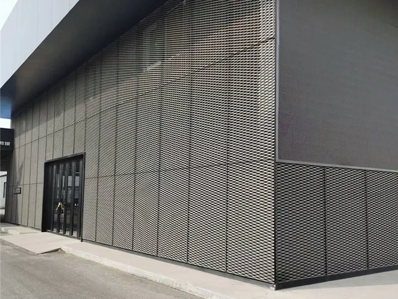 Aluminum Expanded Mesh Wall Cladding Pattern