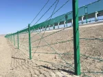Valla para granjas ganaderas, alambre de púas de 5 hilos con postes en T