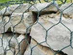 Sechseckiges Gabionengitter, PVC-beschichtet, 2,2 mm Draht, Maschenweite 60 x 80 mm
