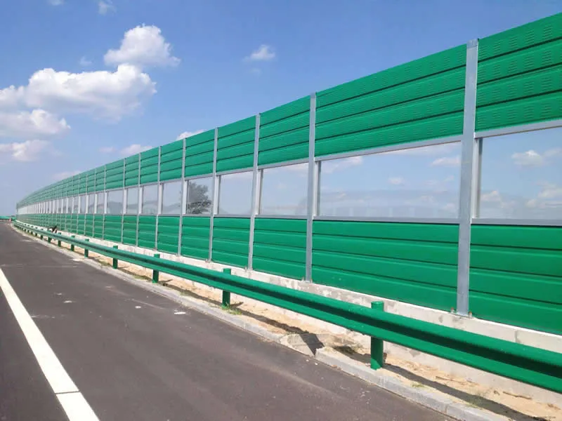 Green Transparent Highway Noise Wall