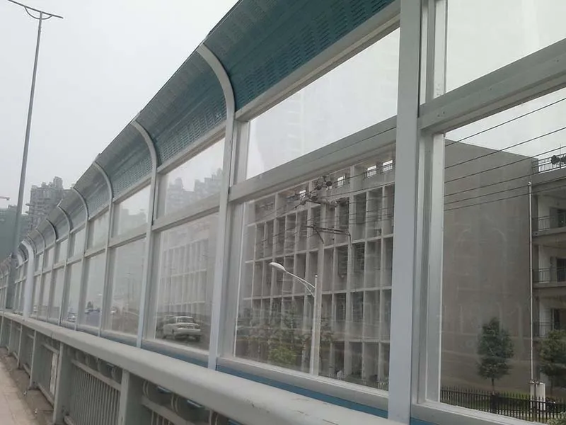 Perforated Metal Noise Barrier 4m Height