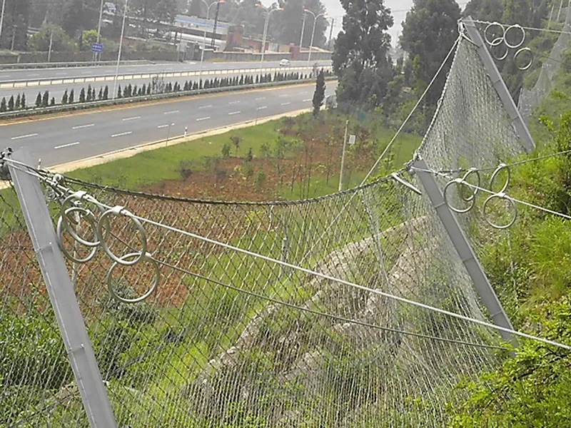 Passive Slope Protection Net For Rockfall Prevention