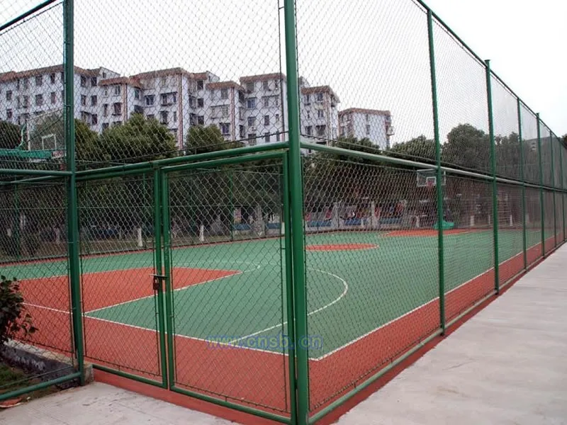 Chain Link Basketball Court Fence With Access Gate