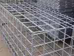 Hochbelastbares Gabionengitter, 4 x 2 x 2 m, 6 mm Draht, Brückenpfeiler