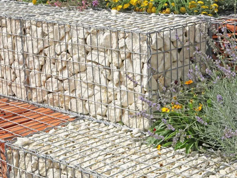 Welded Gabion Planter, 0.5x0.5x0.5m, for garden decoration & landscaping