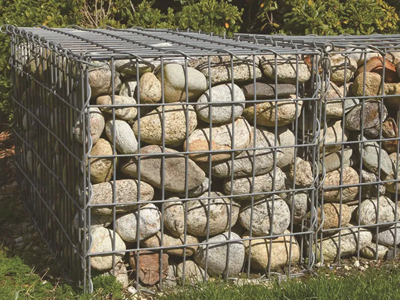 Welded Gabion Panel, 2x4m, 5mm Wire, 100x50mm Aperture, for wall construction