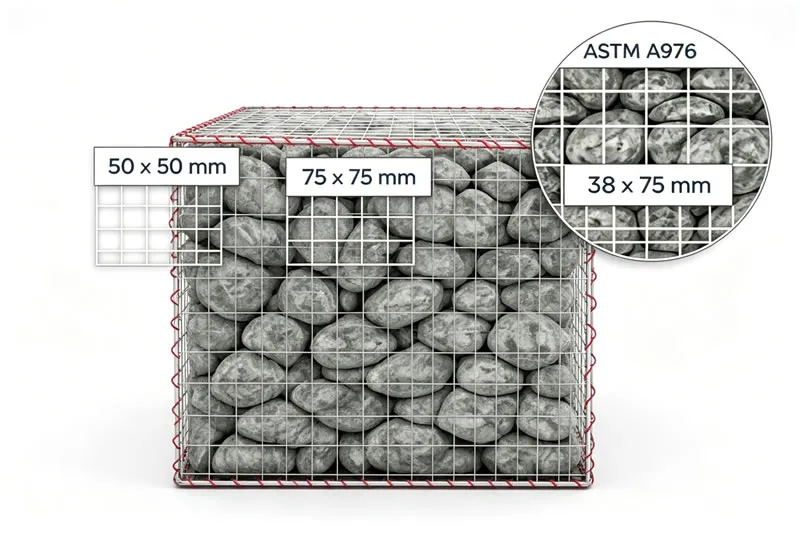 Welded Gabion Mesh Panels
