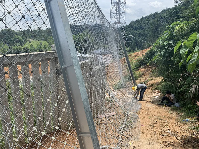Wire Rope Passive Slope Protection System
